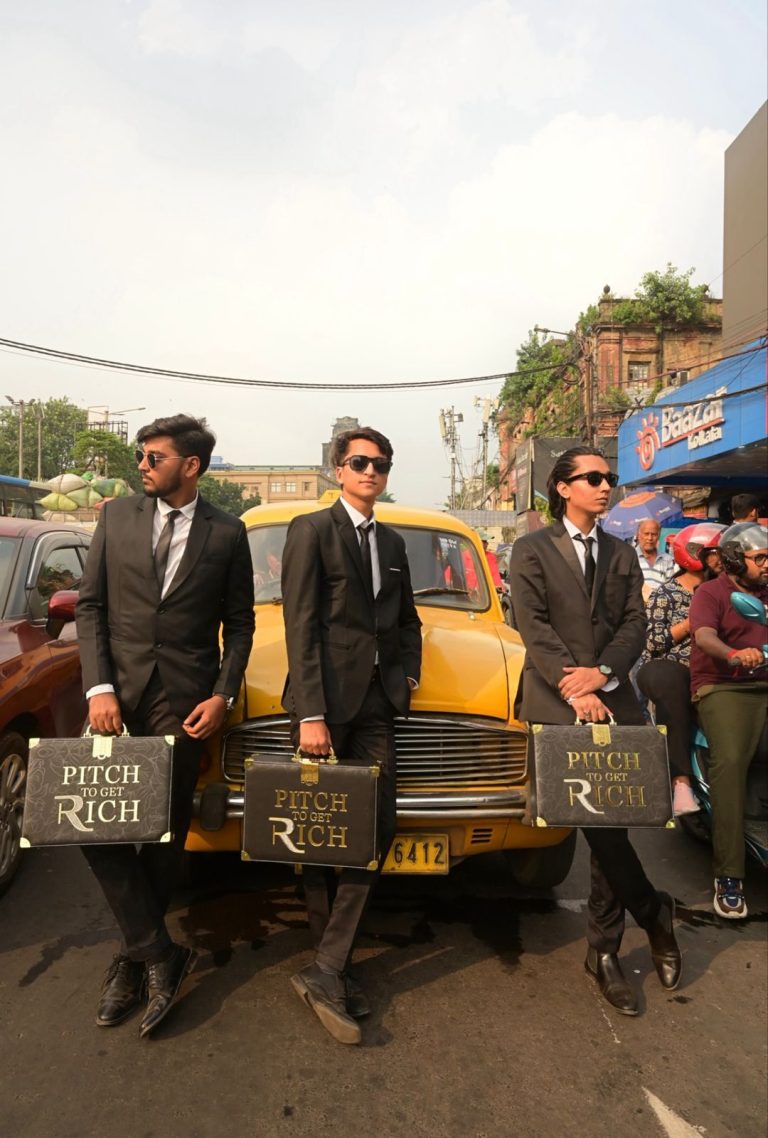 Pitch To Get Rich Takes Over Kolkata with Golubhai Badalia “Men in Black” Activation