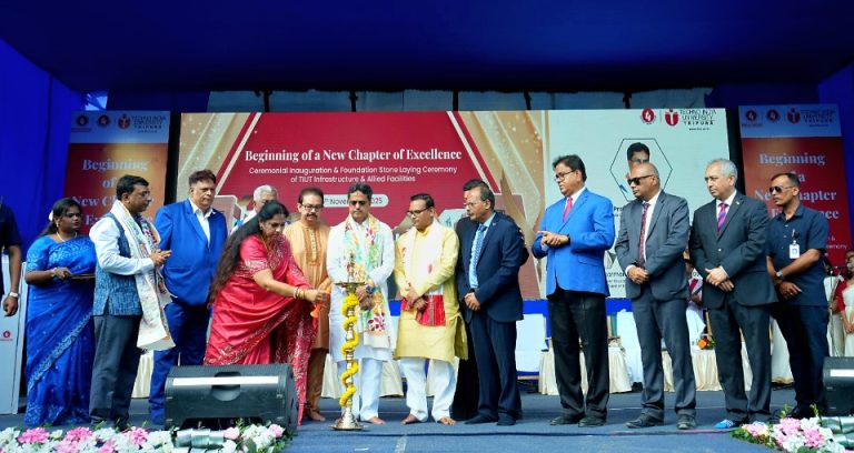 Hon’ble Chief Minister of Tripura Manik Saha inaugurated the Techno India University in Tripura. Techno Chancellor Satyam Roy Chowdhury and Other guests were Present.