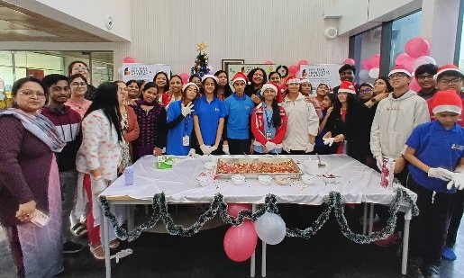 Little Hands, Big Smiles, and Cake Mixing Filled SPK Jain Futuristic Academy with Christmas Cheer