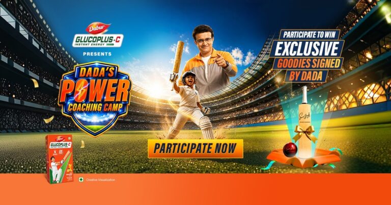 Dabur GlucoPlus C launches New Campaign with Sourav Ganguly through AI-Powered ‘Dada’s Power Coaching Camp’